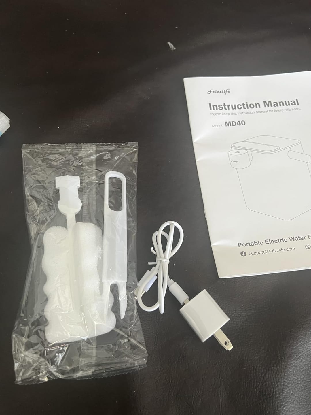 Customer photo review of Frizzlife 400-Gallon Electric Water Filter Dispenser with 2 Filters (8-Stage Filtration),Reduce 99.89% of Lead,6 Months Rechargeable Water Pitcher, BPA-Free Instant Countertop Water Filter System,MD40