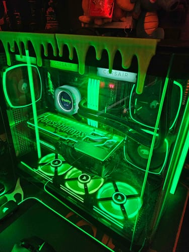 Customer photo review of Custom Design RGB GPU Backplate