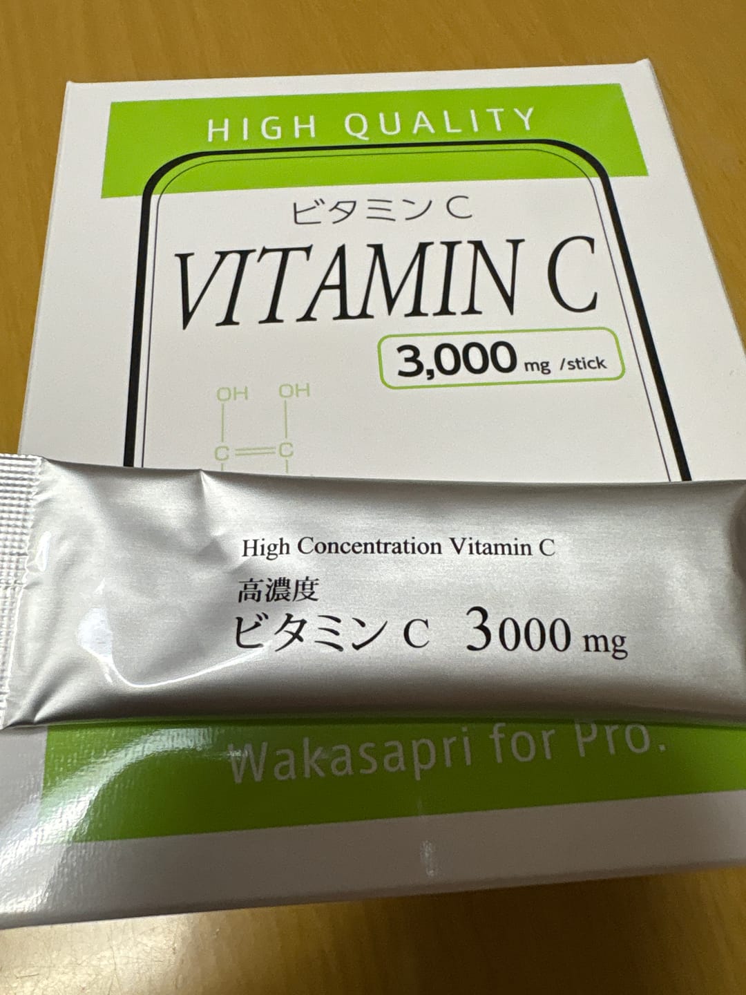 Customer photo review of 高濃度ビタミンC 3,000mg -Wakasapri for Pro.