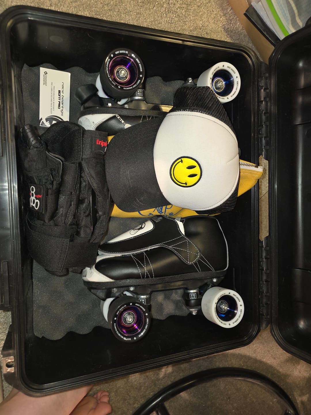 Customer photo review of Ghost Assassin Indoor & Jam Roller Skate Wheels