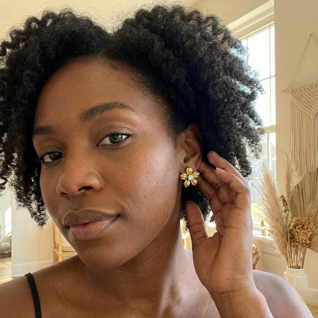 Customer photo review of Juhi Earrings