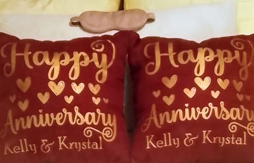 Customer photo review of Vegan Eucalyptus Silk Eyemask