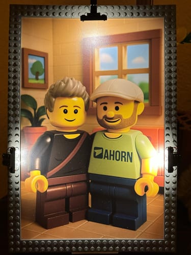 Ulla W. review of Personalisierte Leinwand - Portrait im Baustein-Stil image 1 out of 1