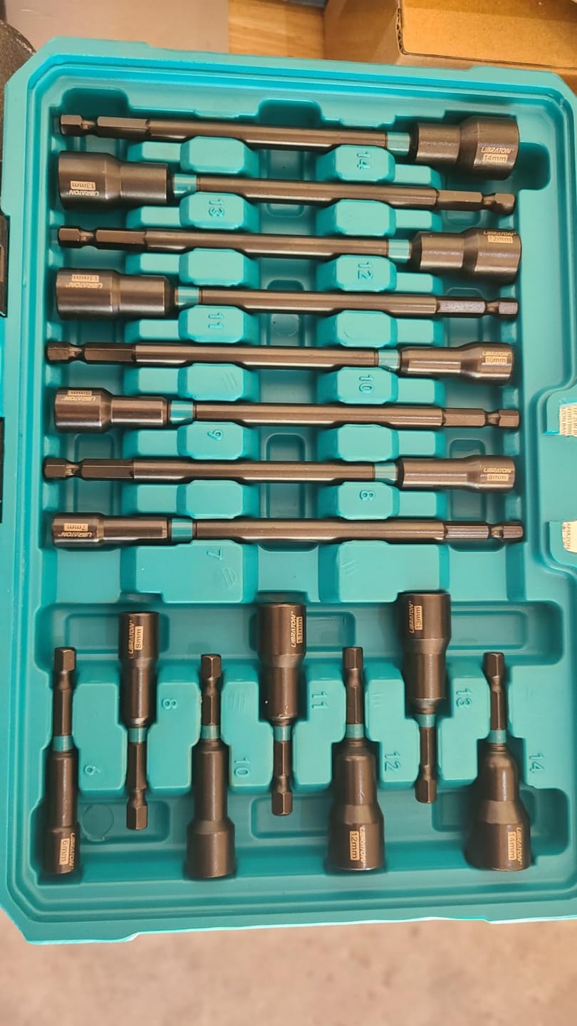 Customer photo review of LIBRATON 31PCS Nut Driver Set – Magnetic, Long, Metric & SAE