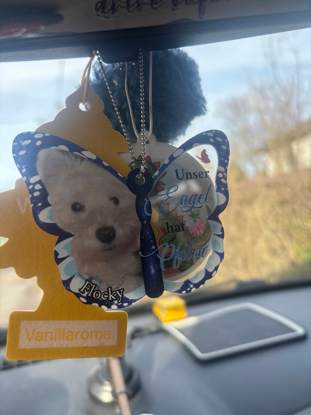 Customer photo review of Schutzengel - Individueller Rückspiegel Anhänger