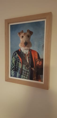 Customer photo review of Scottish Gent - Custom Vintage Pet Portrait