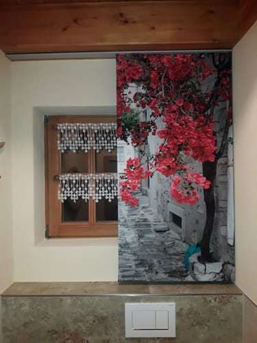 Customer photo review of Schiebegardine mit Motiv