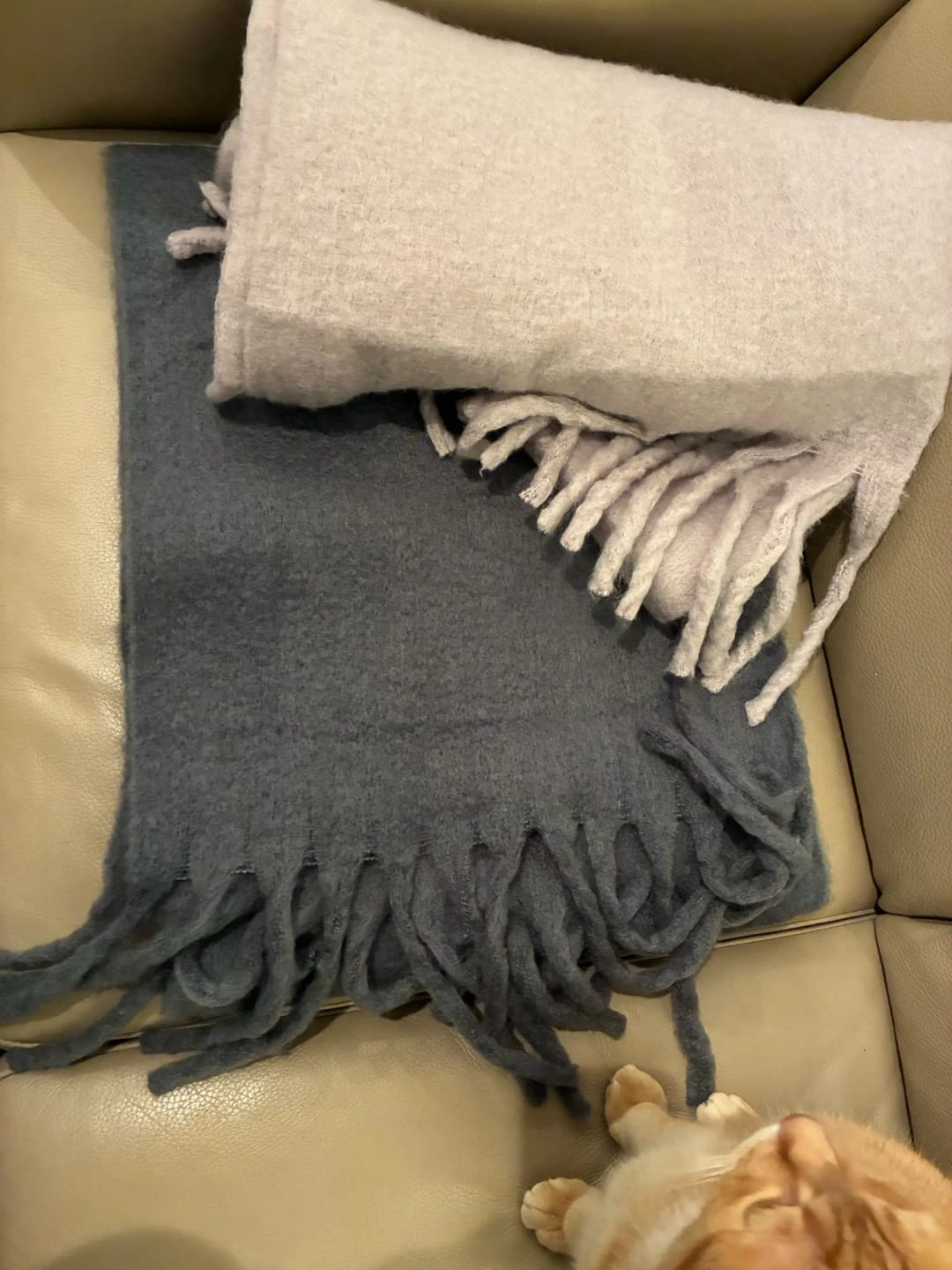 Customer photo review of Tanya Tasseled Winter Scarf