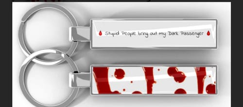 Customer photo review of Metall Schlüsselanhänger personalisiert mit Name, Text, Spruch und Foto