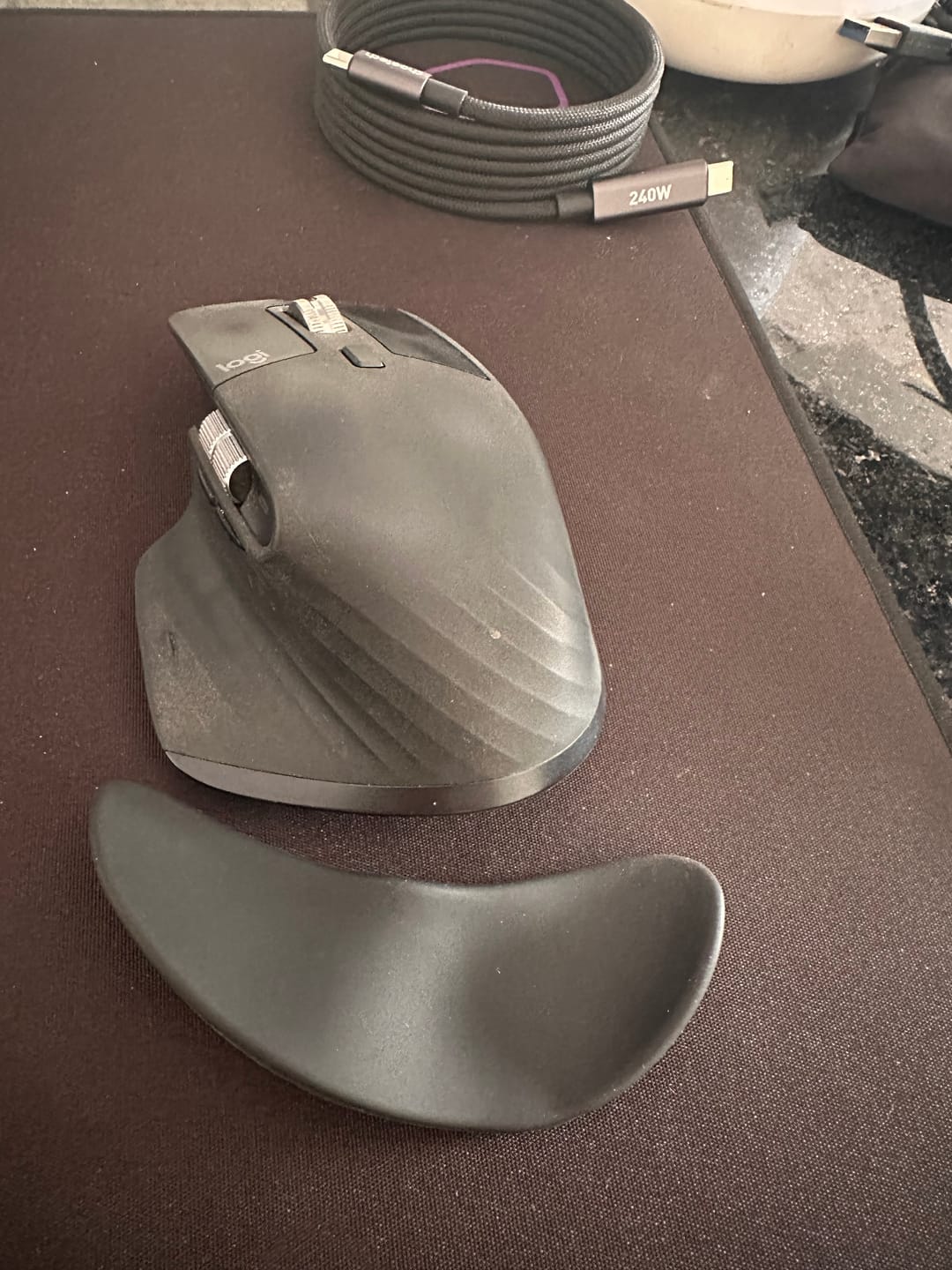 Customer photo review of Reposamuñecas Ergonómico Deslizante (mano derecha)