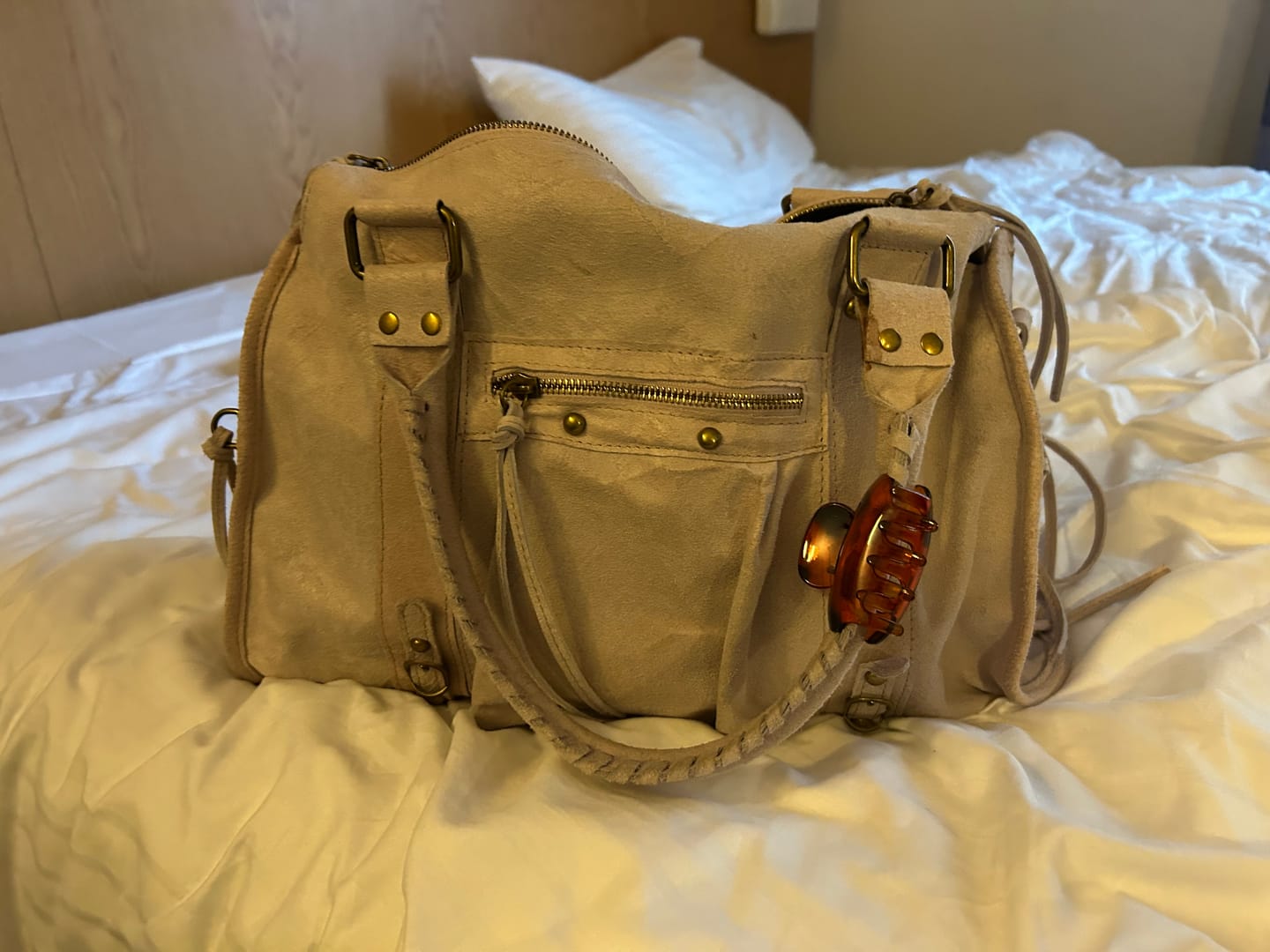 Customer photo review of It girl bag vanilla pink