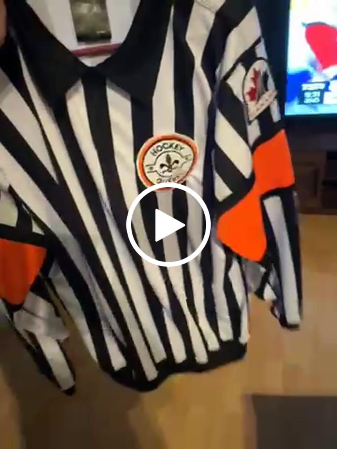 Customer video review of ZR-PRO HOCKEY REFEREE JERSEY W/SEWN-IN ARM BANDS