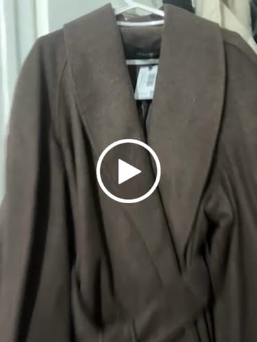 Customer video review of Kruvaze Acı Kahve Midi Ceket Kaban