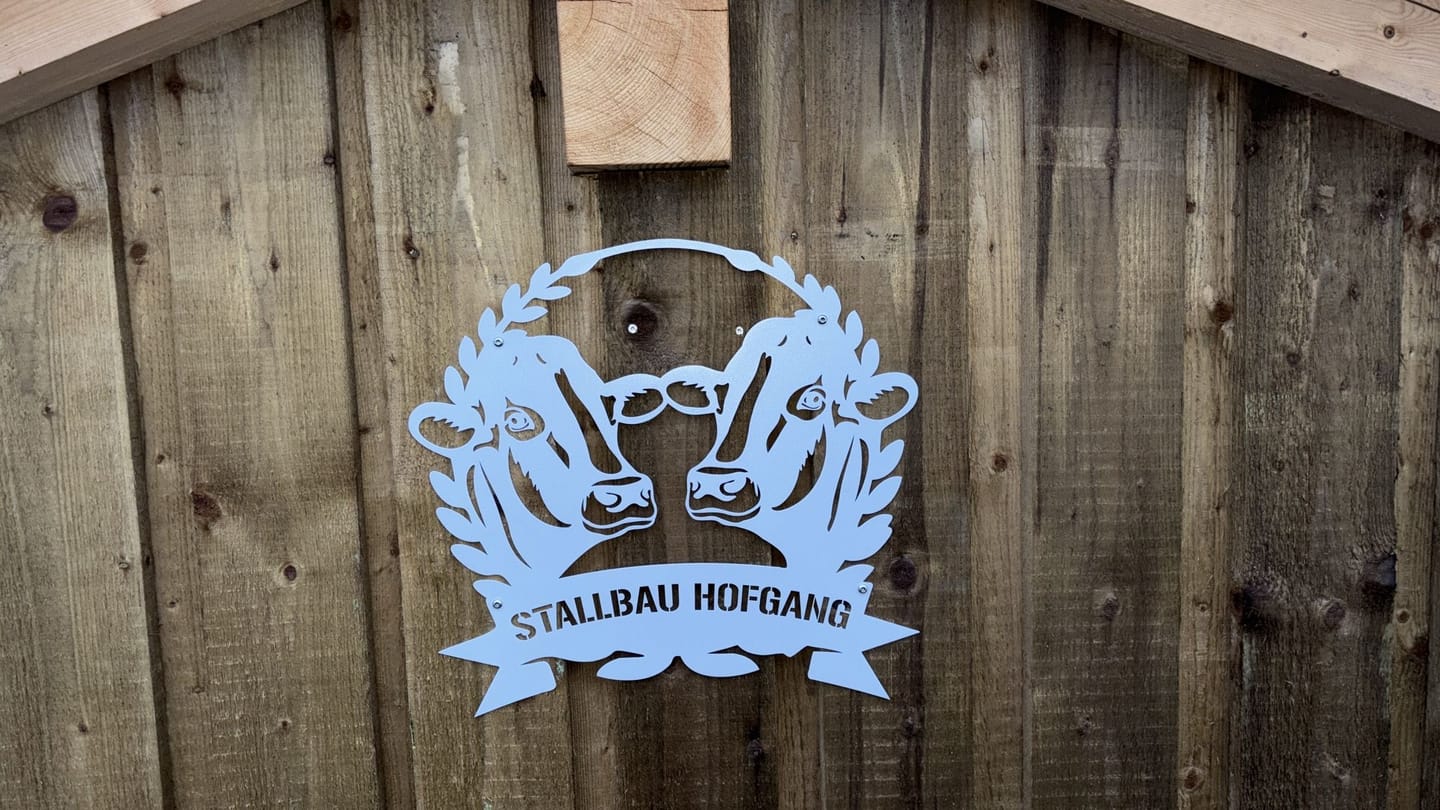 Customer photo review of Hofschild - 2 Kühe aus edlem Stahl (personalisierbar)