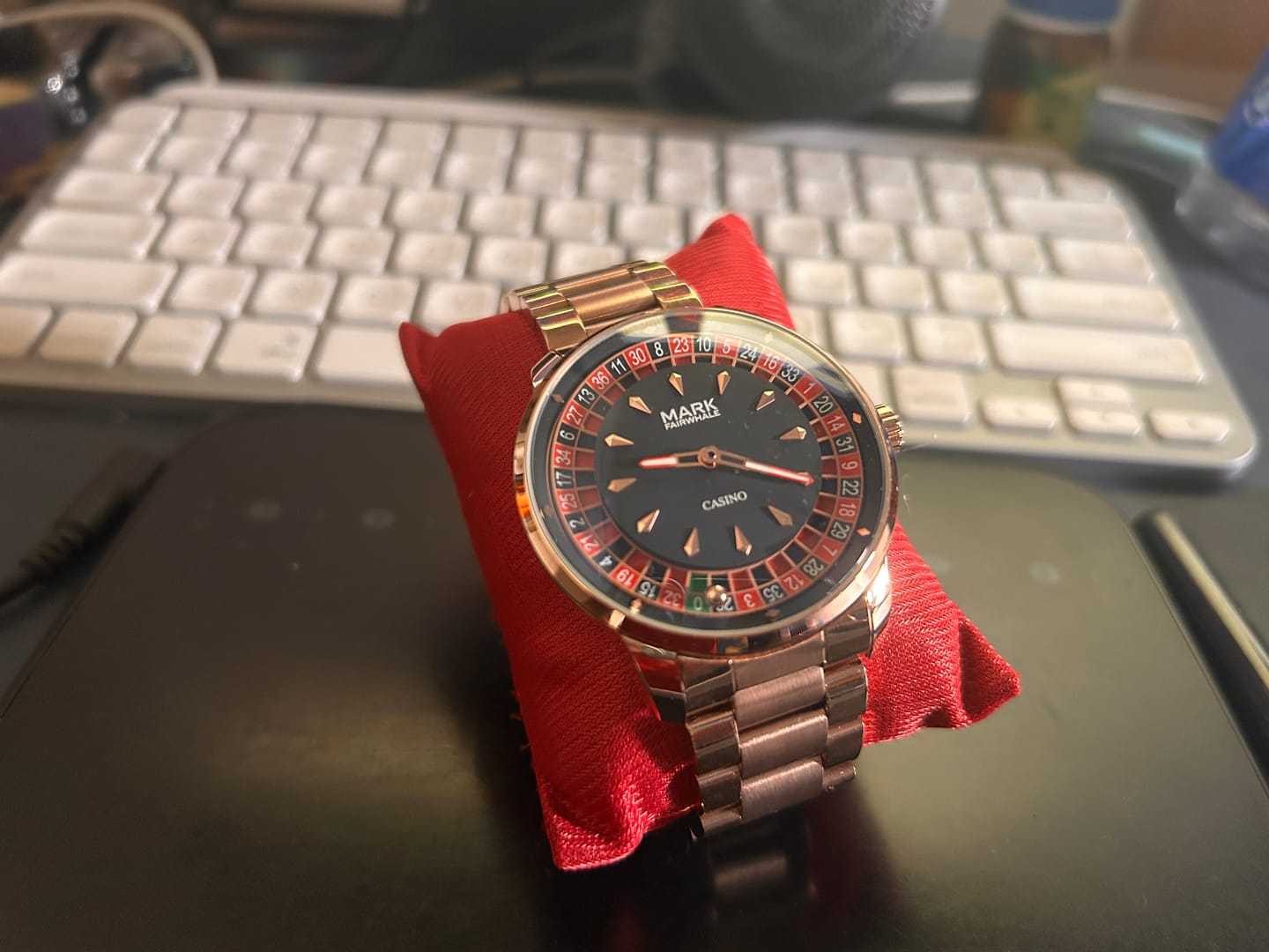 Customer photo review of Mark Fairwhale 5031 ROULEX Casino Watch – Luxury Roulette Timepiece