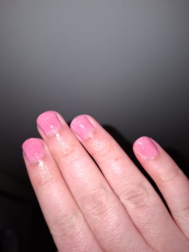 Customer photo review of Mocha Rose Dipping Powder