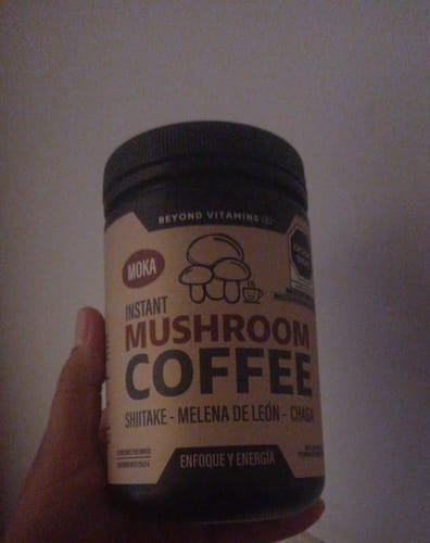 Customer photo review of Café Soluble con Hongos Melena de León, Shiitake y Chaga - 27 porciones - Sabor Moka
