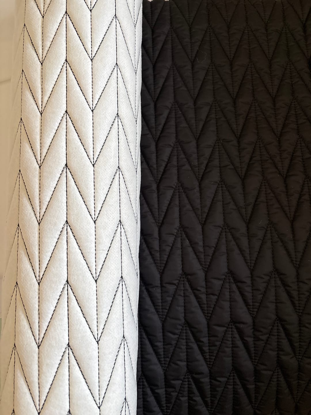 Customer photo review of NYLON MATELASSE CHEVRON DE FERNANDA GAMA PRETO