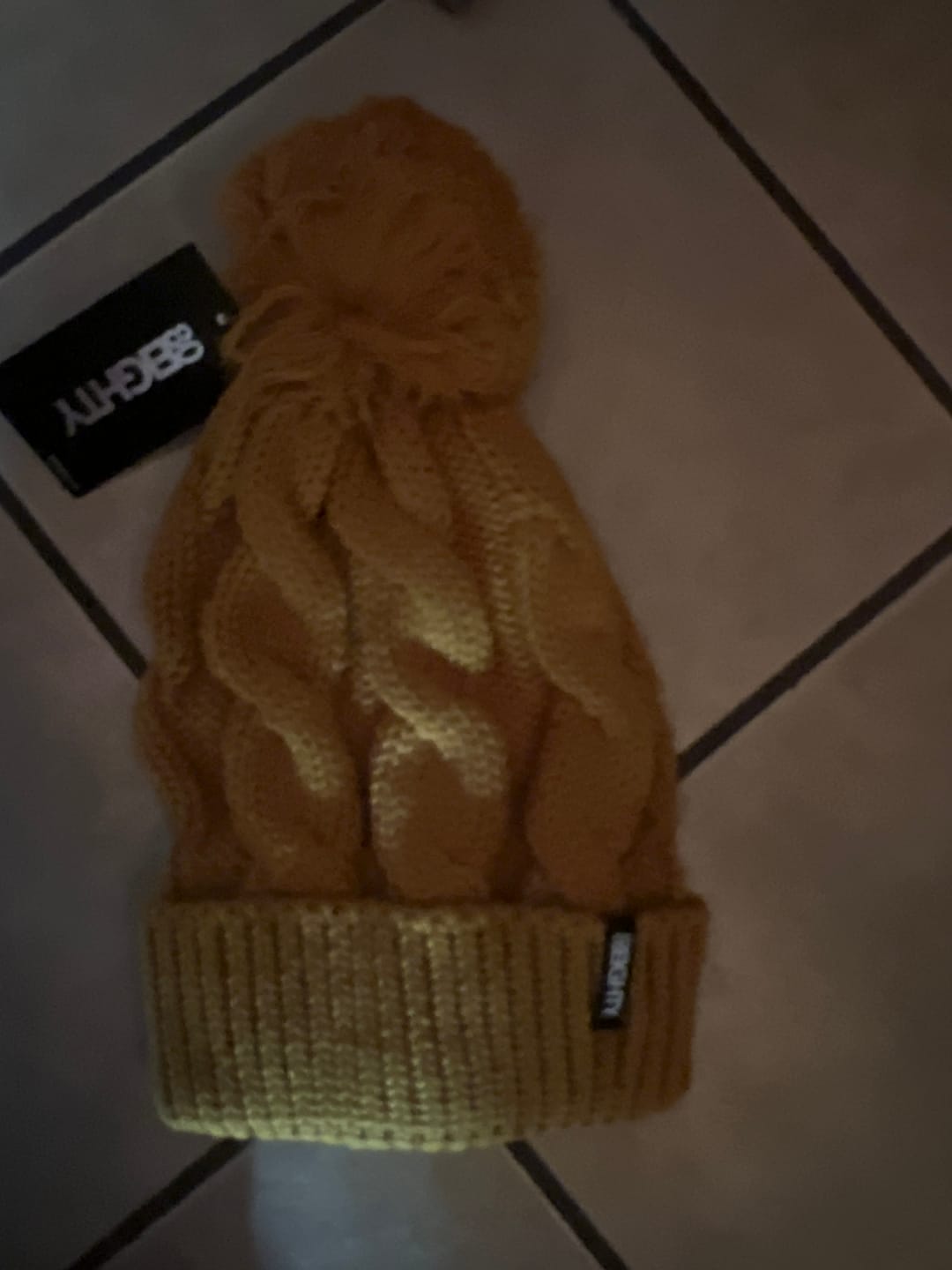 Customer photo review of 80eighty® Camel PomPom Beanie