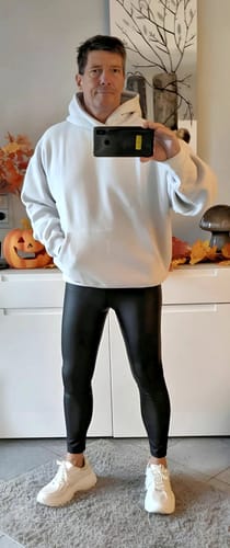 Customer photo review of Lederleggings gefüttert SCHWARZ