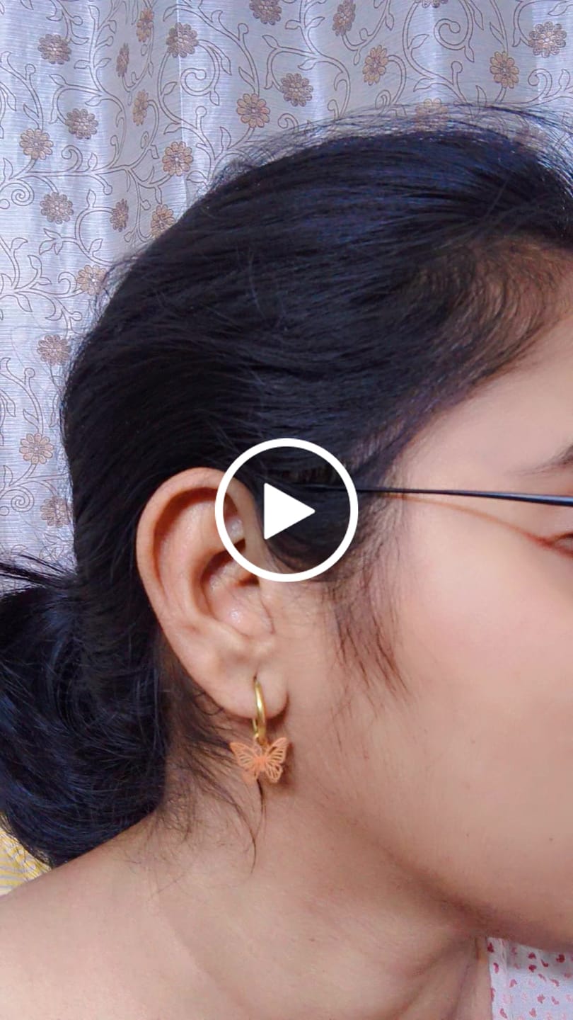 Customer video review of Sylvia Butterfly Hoop Earrings