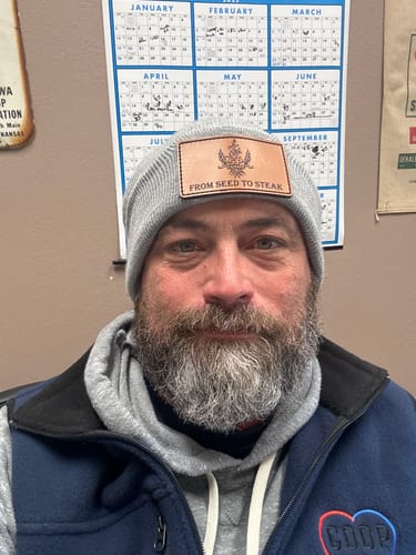Customer photo review of Custom Beanies Leather Patch