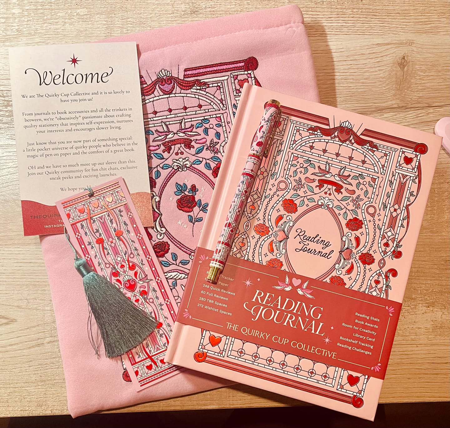 Customer photo review of Reading Journal - Sugar & Spice