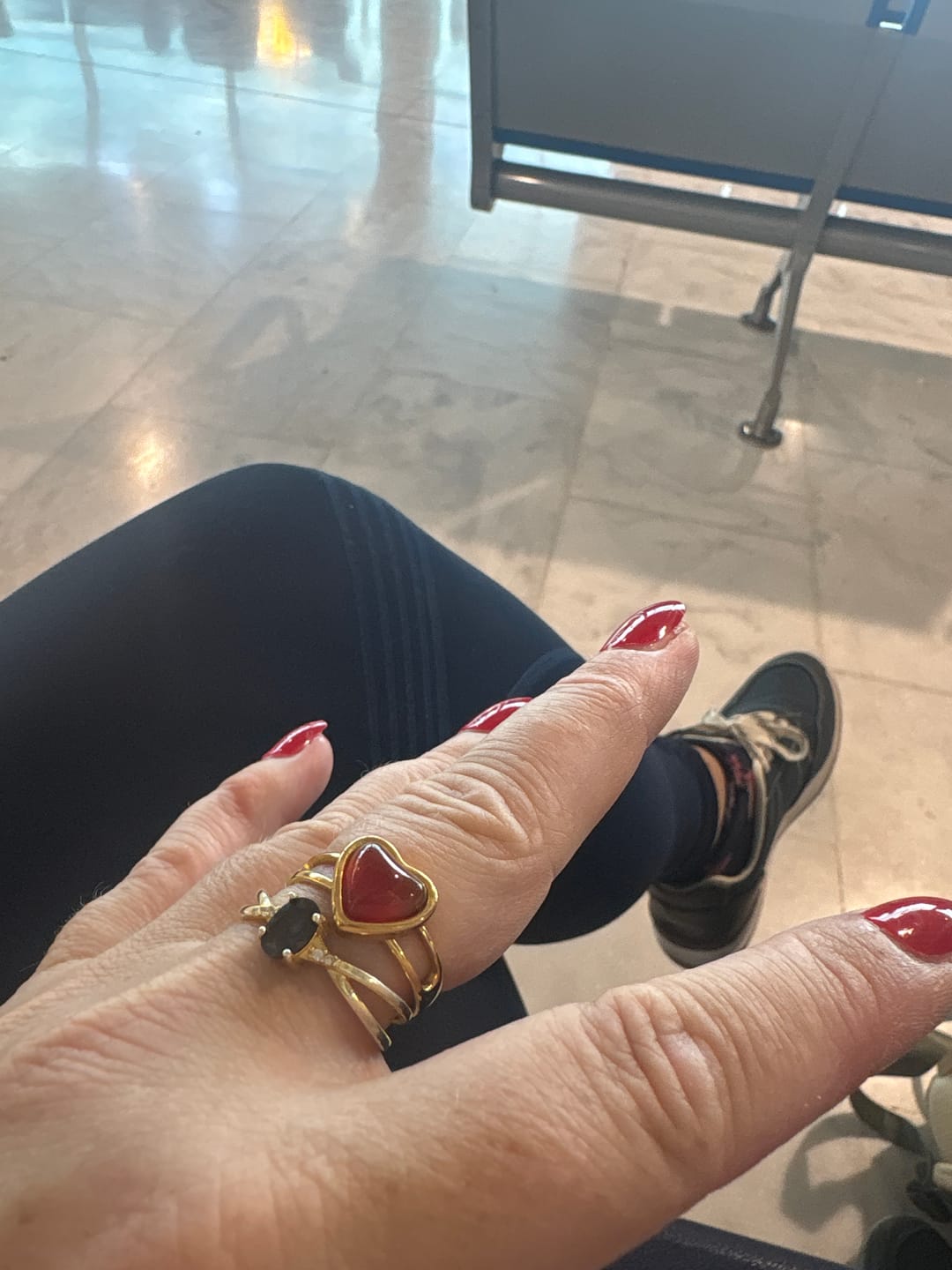 Customer photo review of Karneol Ring - Herzform