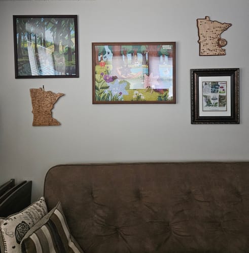 Customer photo review of Minnesota State Park Map Travel Map | Hiking Map | Camping Map