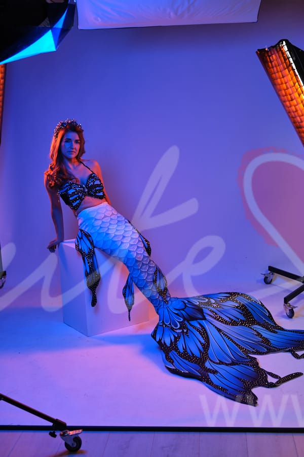 Customer photo review of Mermaid Lucia Mystic Siren Black Bottom Butterfly Fish Tail
