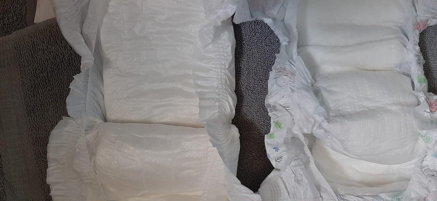 Customer photo review of Bamboo Diaper Trial Pack