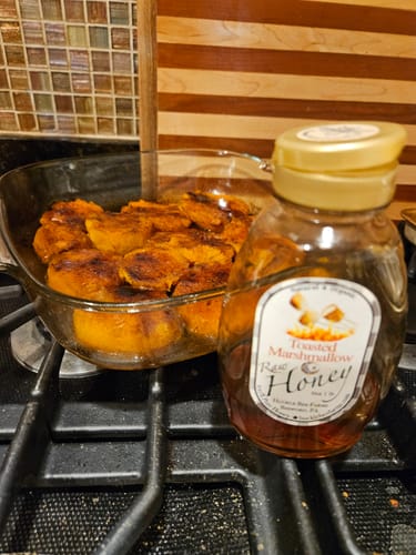 Customer photo review of Toasted Marshmallow Flavored Honey