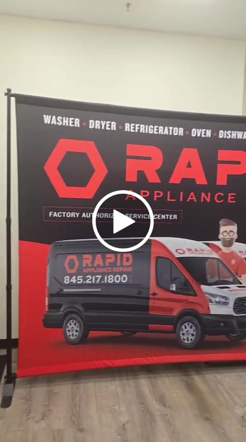 Customer video review of Step and Repeat Backdrop