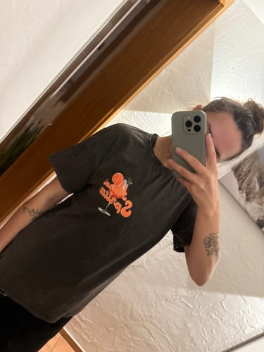 Customer photo review of Aperol Oversize T-Shirt- Dunkelgrau
