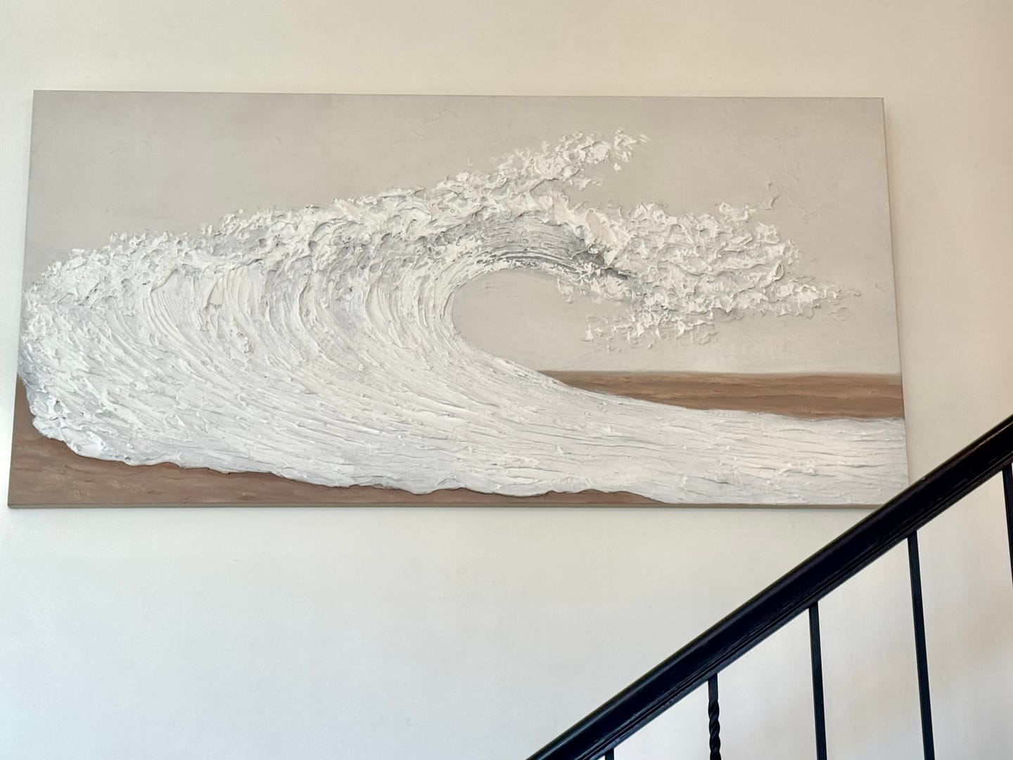 Customer photo review of Textured White Ocean Wave