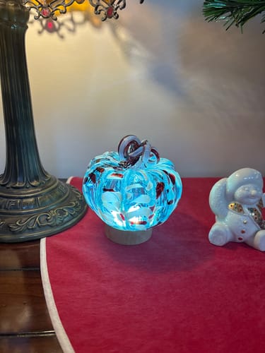 Customer photo review of Wooden Lighted Base