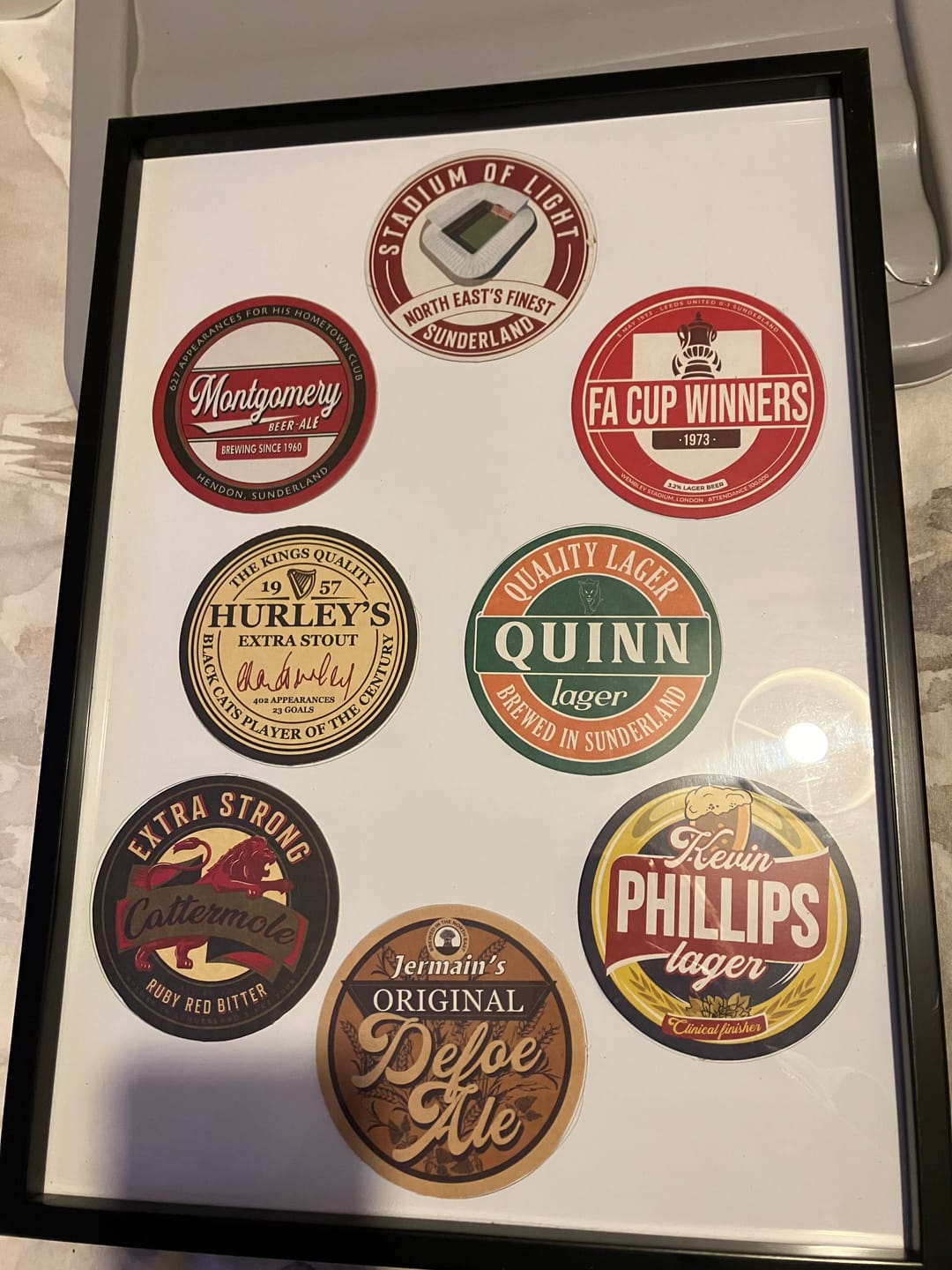 Customer photo review of Sunderland Beer Mats