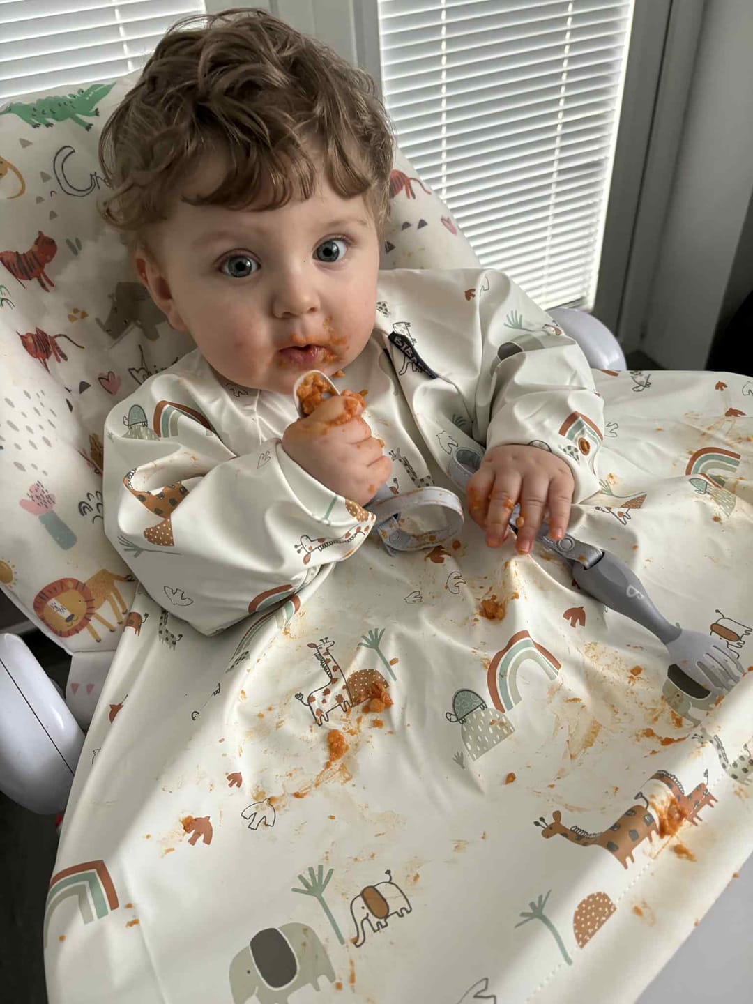 Customer photo review of NEW Attachable Weaning Cutlery