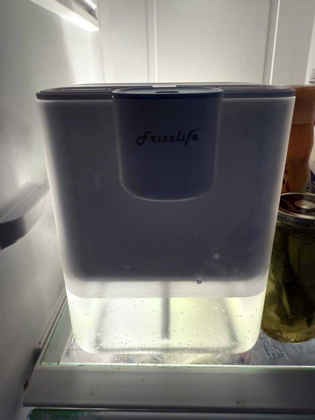 Customer photo review of Frizzlife 400-Gallon Electric Water Filter Dispenser with 2 Filters (8-Stage Filtration),Reduce 99.89% of Lead,6 Months Rechargeable Water Pitcher, BPA-Free Instant Countertop Water Filter System,MD40