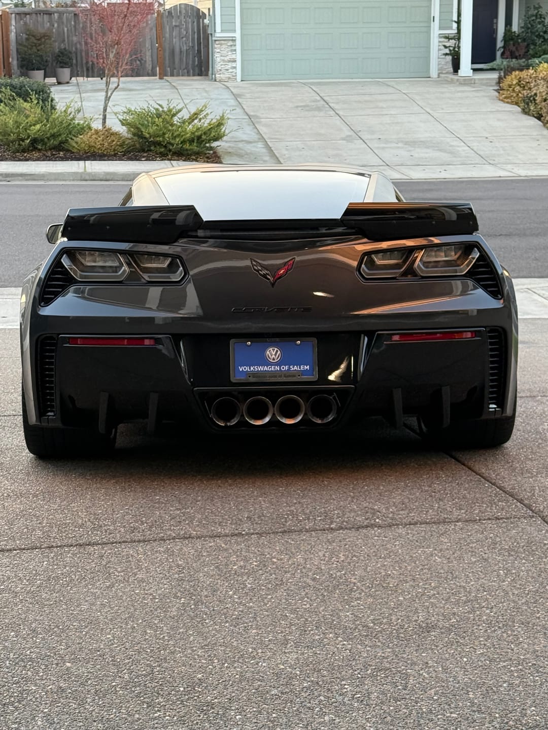 Customer photo review of Corvette C7 Rear Bumper Diffuser Fins