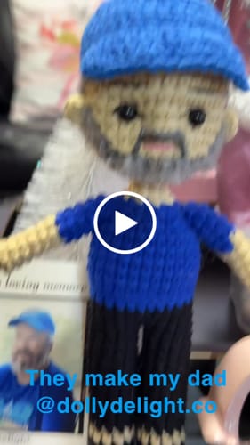 Customer video review of Dolly® Personalized Crochet Doll with Photo Card
