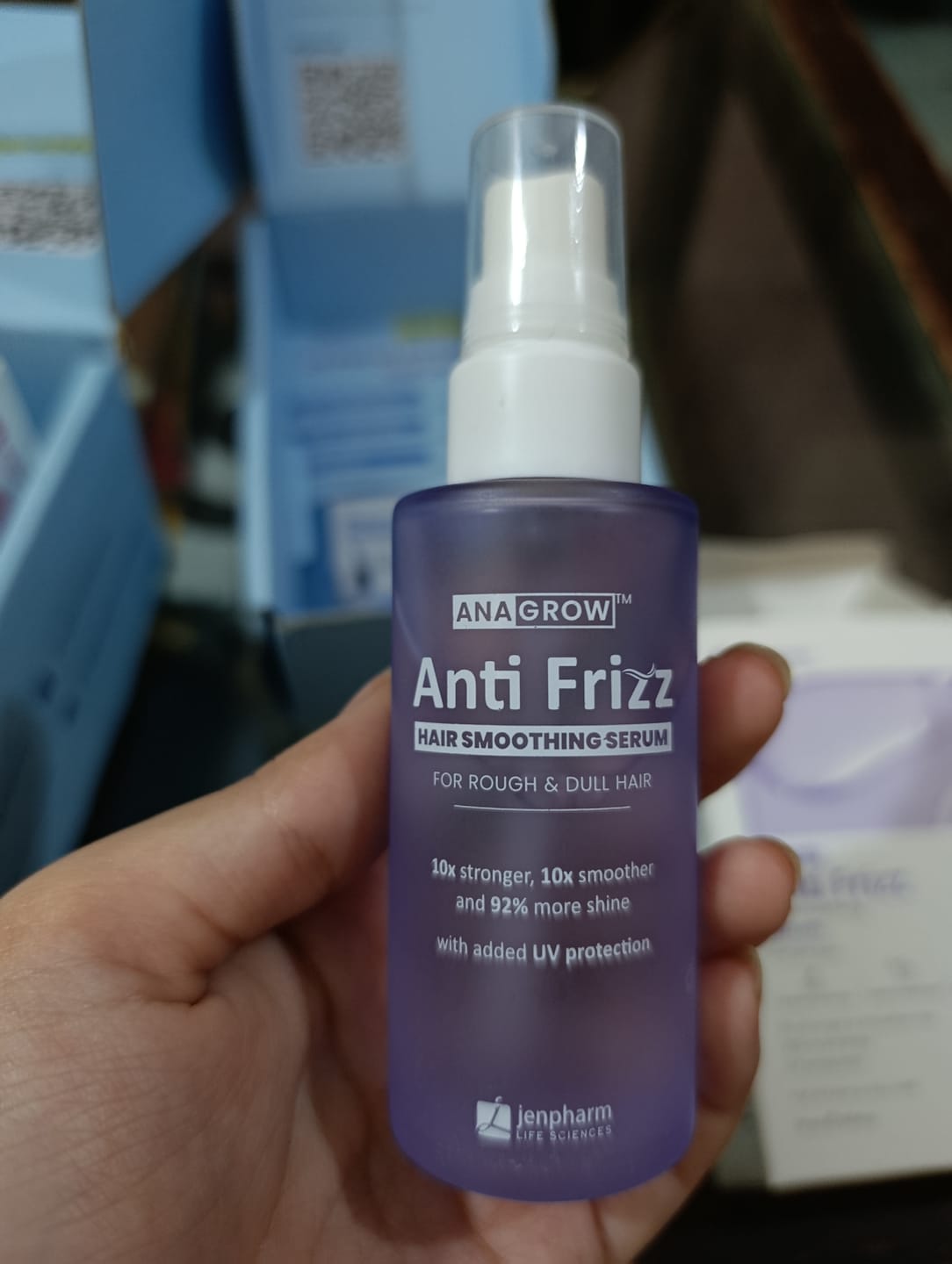 Customer photo review of Anagrow Anti Frizz Hair Serum