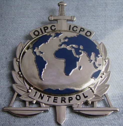 Customer photo review of ICPO INTERPOL Counter Terrorism Expert Badge Solid Copper Replica Movie Props