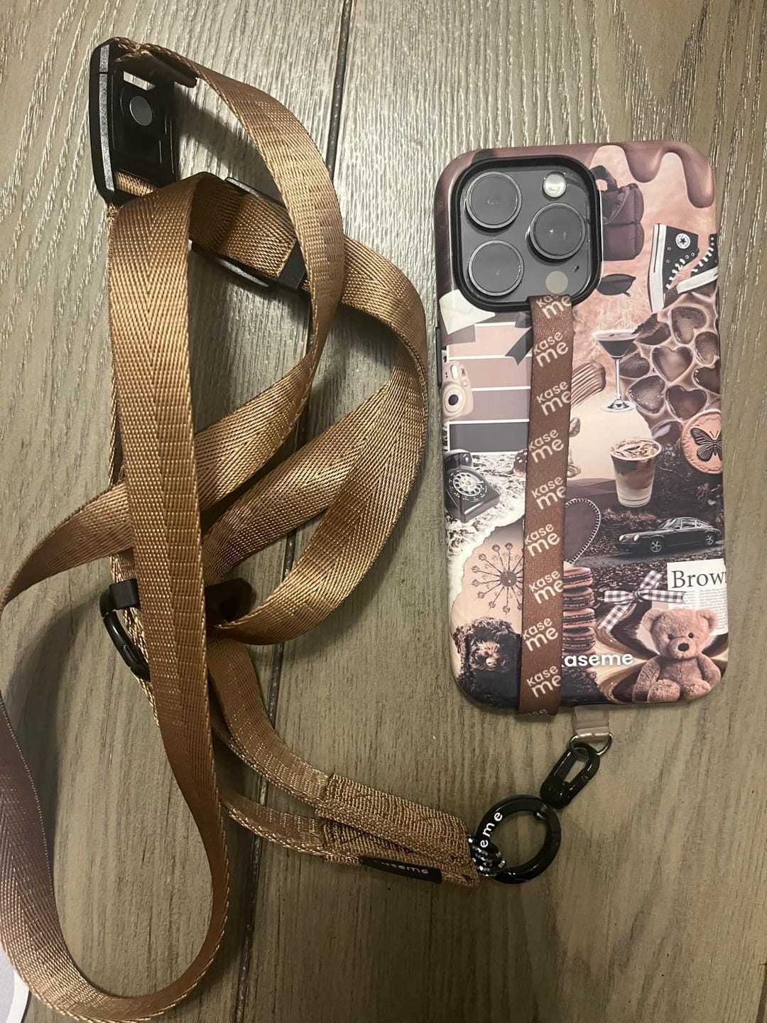 Customer photo review of Phone Loop Brown