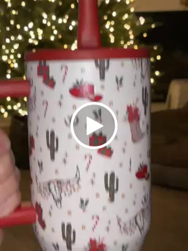 Customer video review of Vintage Red Macrame Tumbler Boot - fits 20-40oz