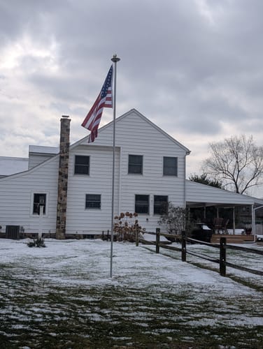 Customer photo review of Ultra Heavy Duty American Flag - 2-ply Polyester - Made In USA