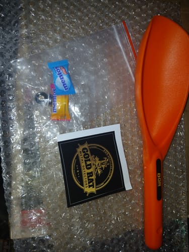 Customer photo review of Prospecting Scoop - Heavy Duty For metal detecting and Sluicing