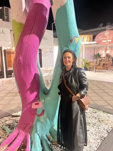 Customer photo review of American Vintage Distressed Patchwork Jeans