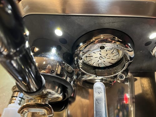 Customer photo review of High Diffusion Espresso Shower Screen - Breville