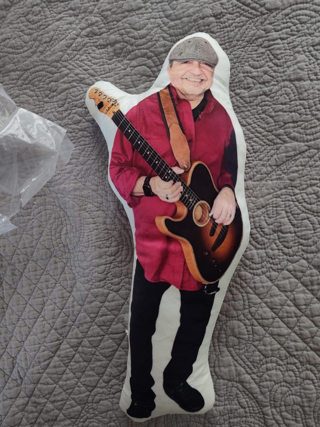 Customer photo review of Custom Shaped Pillow with Loved One Picture of Person/Pet Personalized 3d Photo Pillow